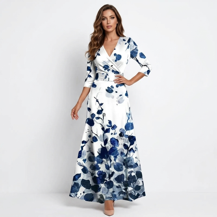 Aoife - Elegant Floral Maxi Dress