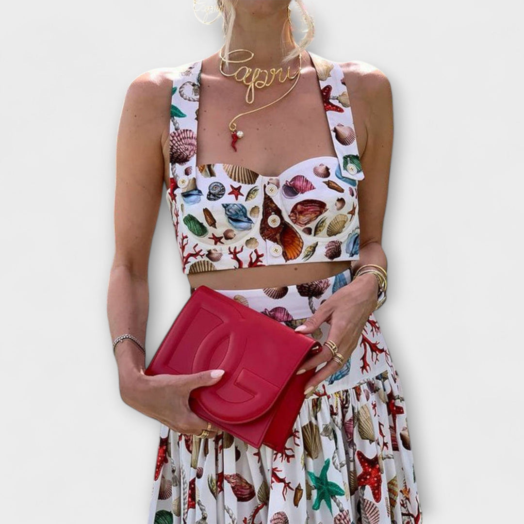 Sorcha – Elegant Two-Piece Set with Skirt