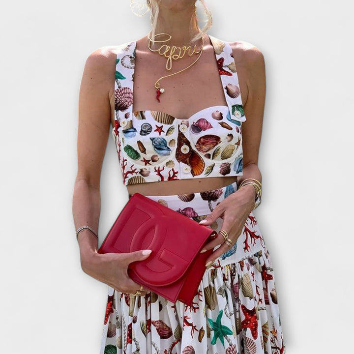 Sorcha – Elegant Two-Piece Set with Skirt