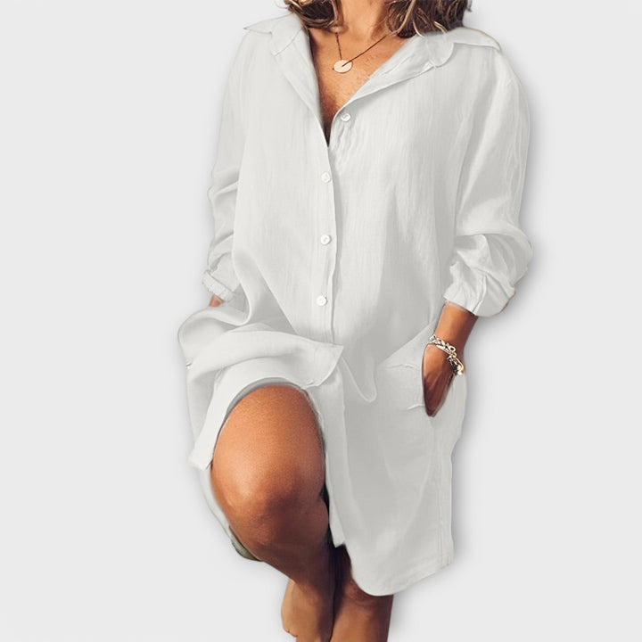 Light Linen Blouse for Everyday Wear