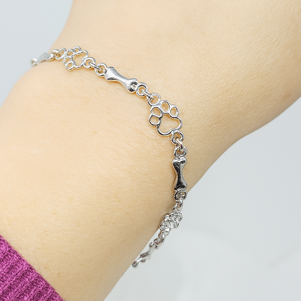 Bracelet "Eternal Bond" with paws and bones