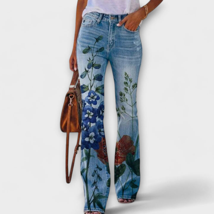 Floral print trousers