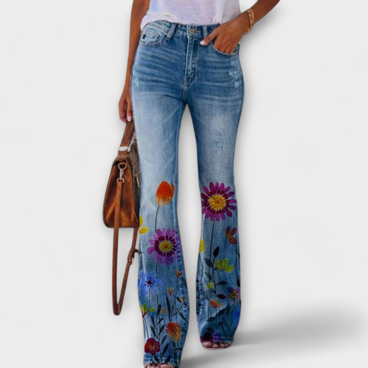 Floral print trousers