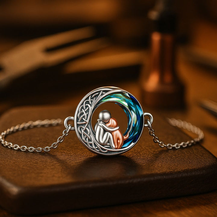 Adjustable Bracelet with Dog Pendant in 925 Silver