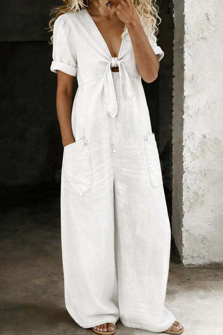 Maja™ | V-neck Denim Set