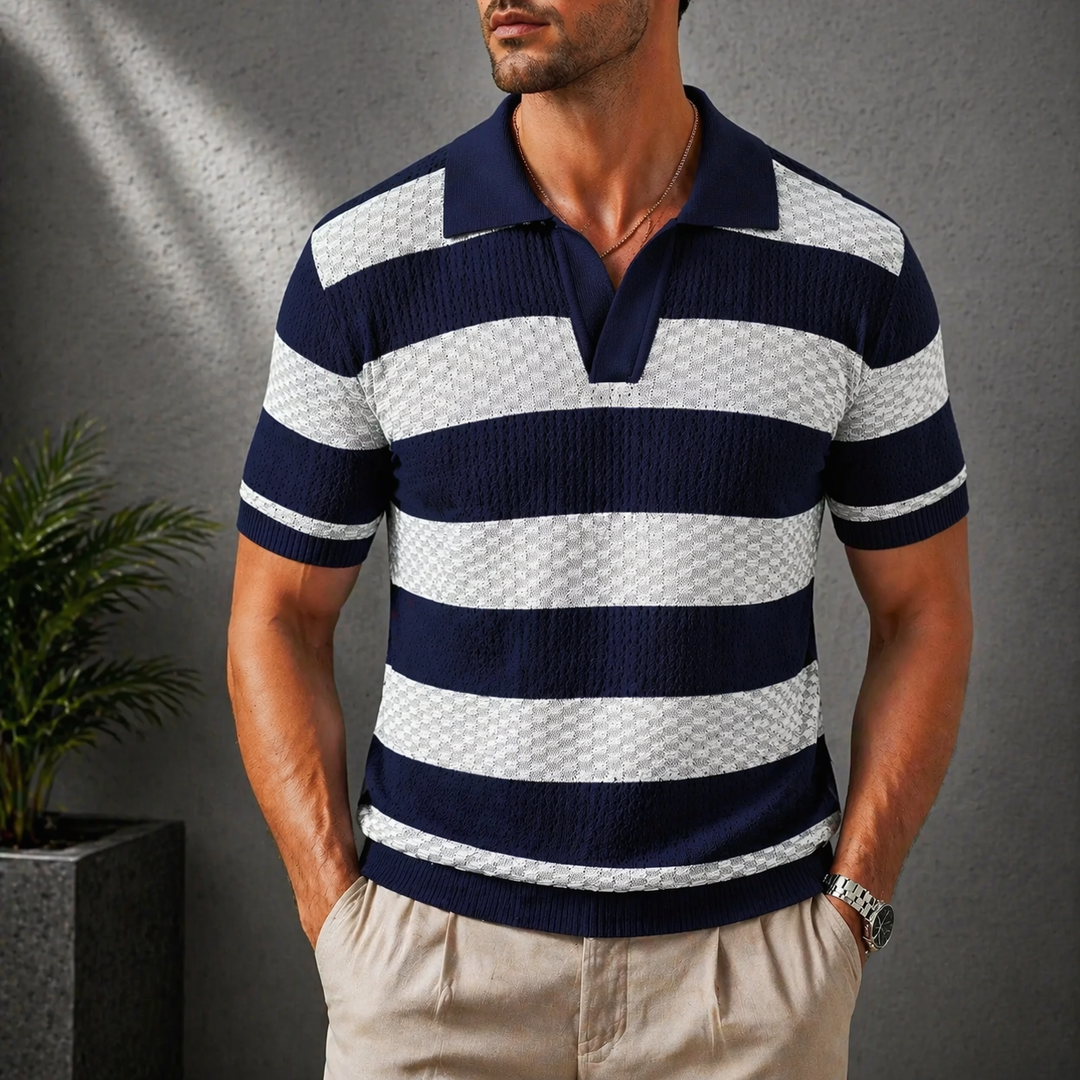 Conor - Striped Polo Shirt