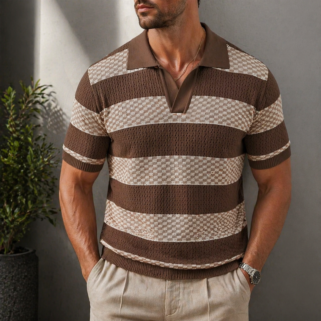Conor - Striped Polo Shirt