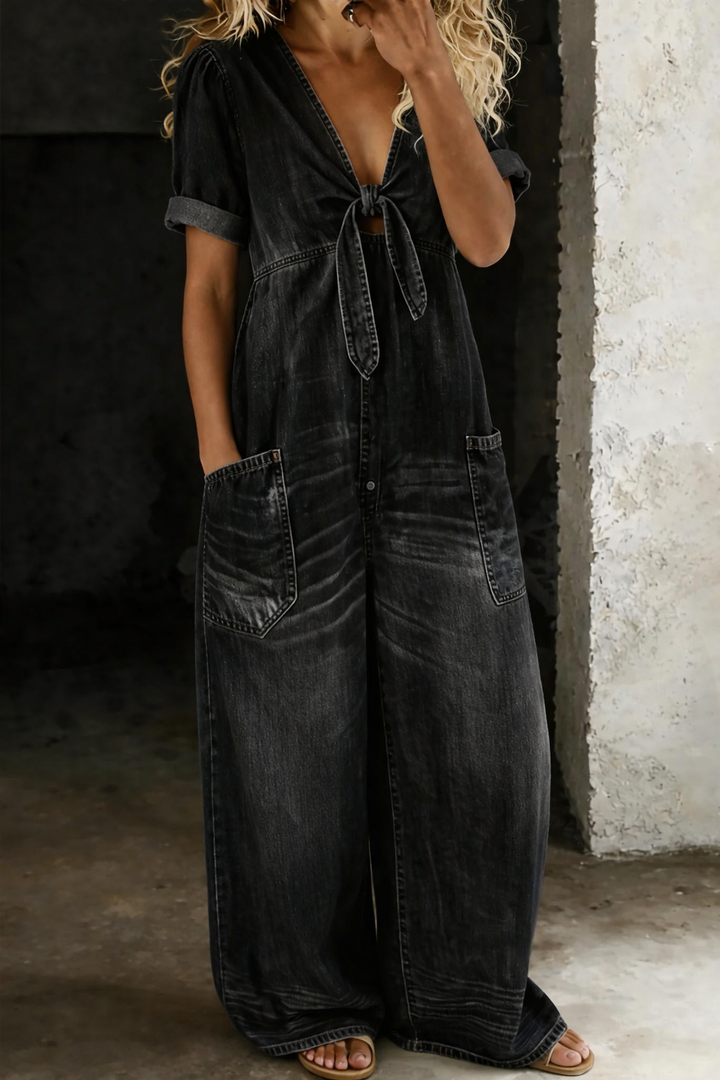 Maja™ | V-neck Denim Set