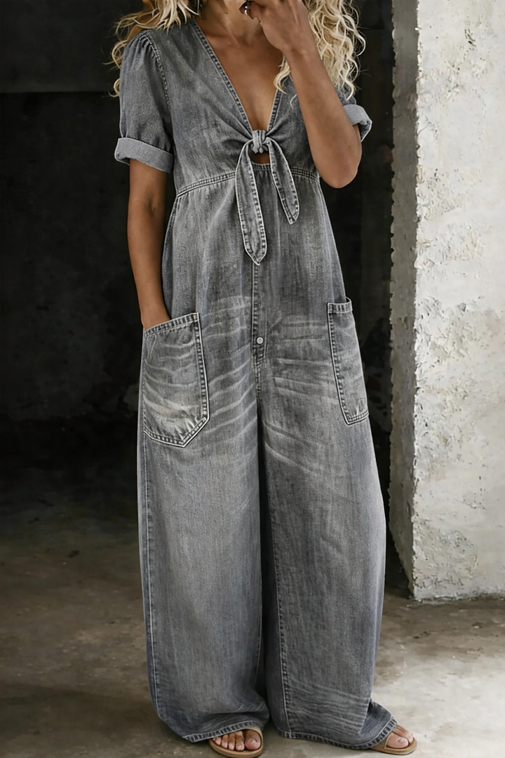 Maja™ | V-neck Denim Set