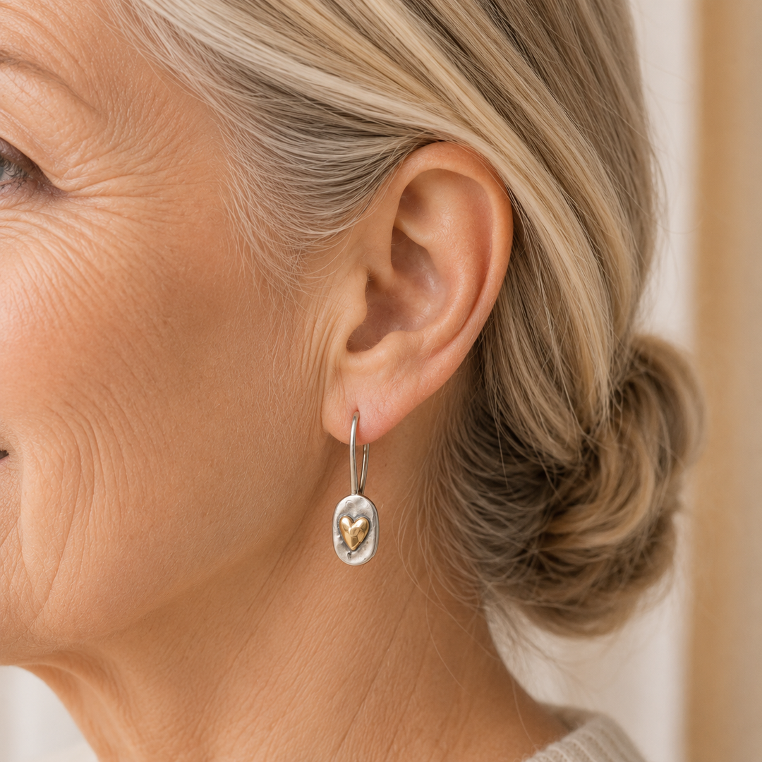 Silver and Gold Earrings