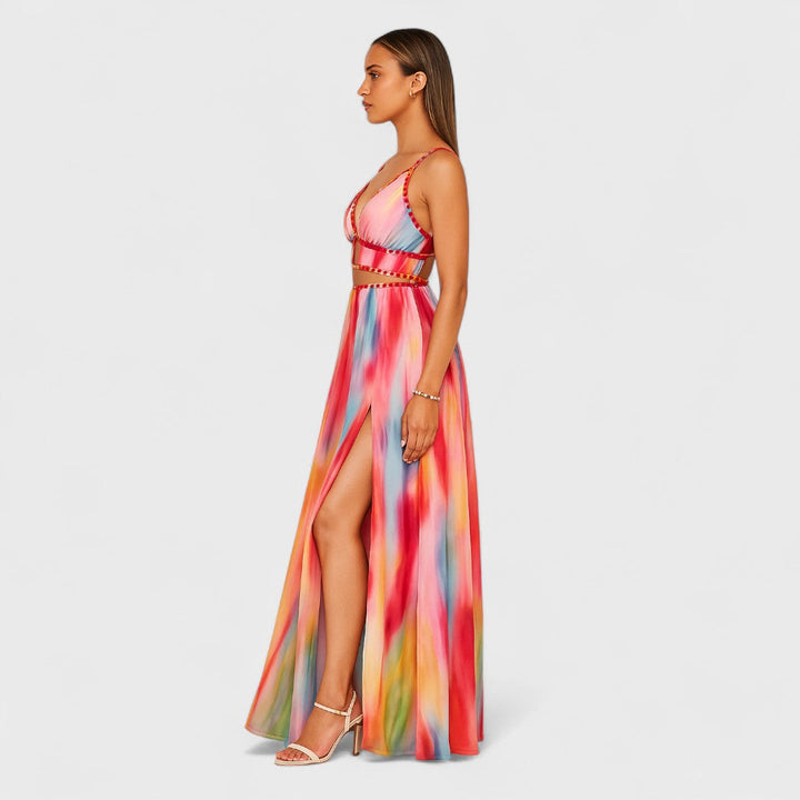 Nuala - Long Painted Dress