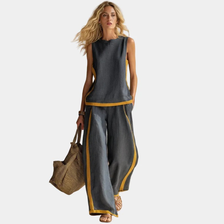 Aoibhinn - Feminine Linen and Cotton Set