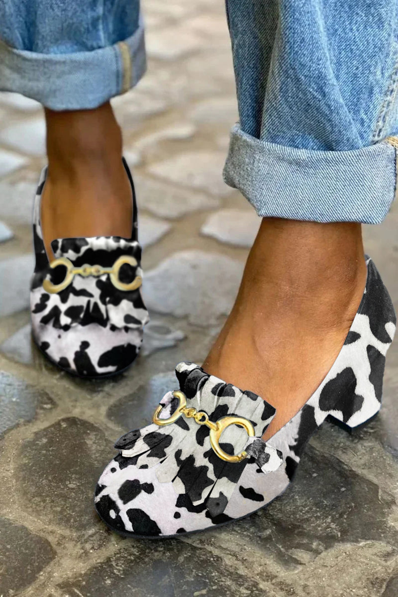 Frida - Heel with gold buckle