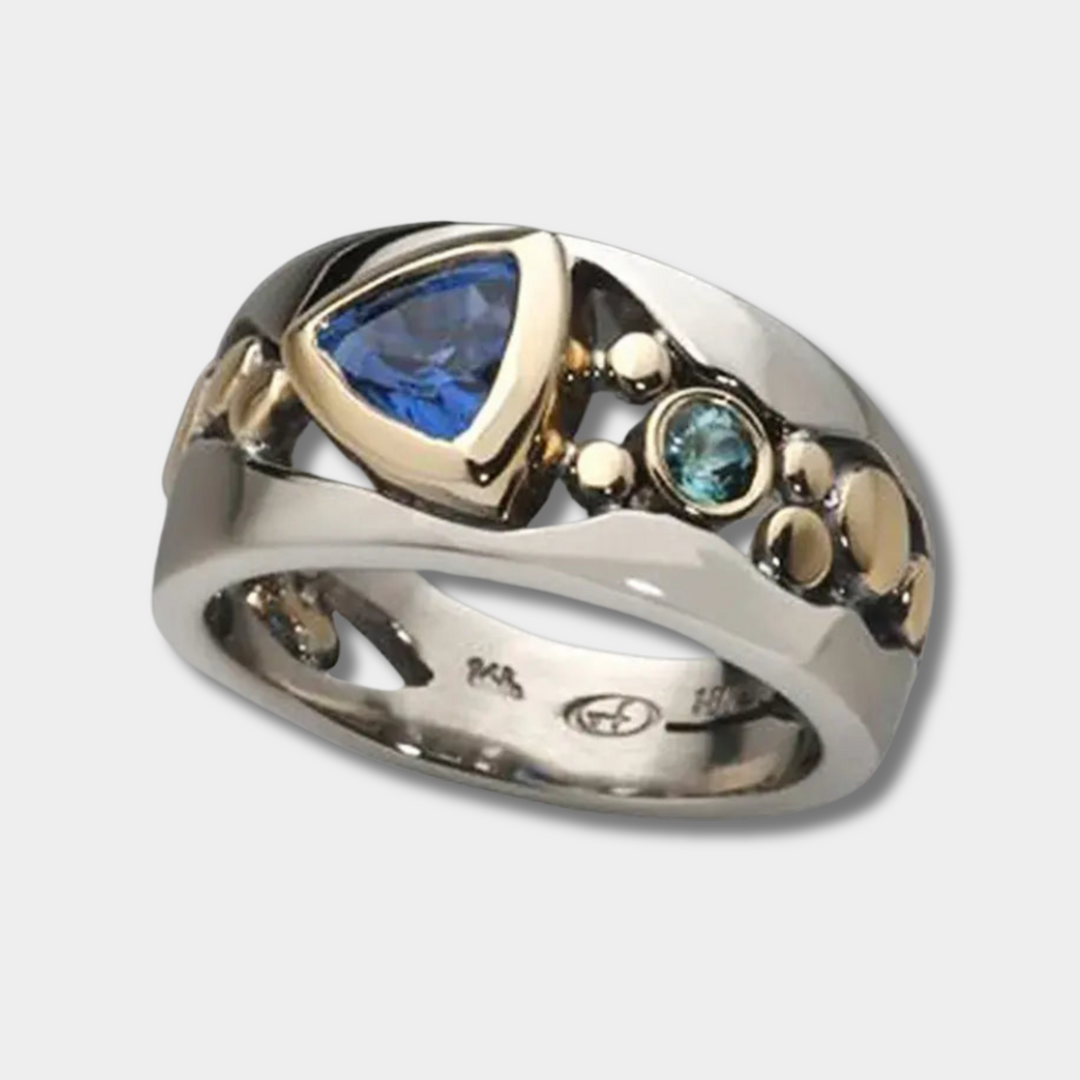 Ring Leonie - Vintage Blue Crystal