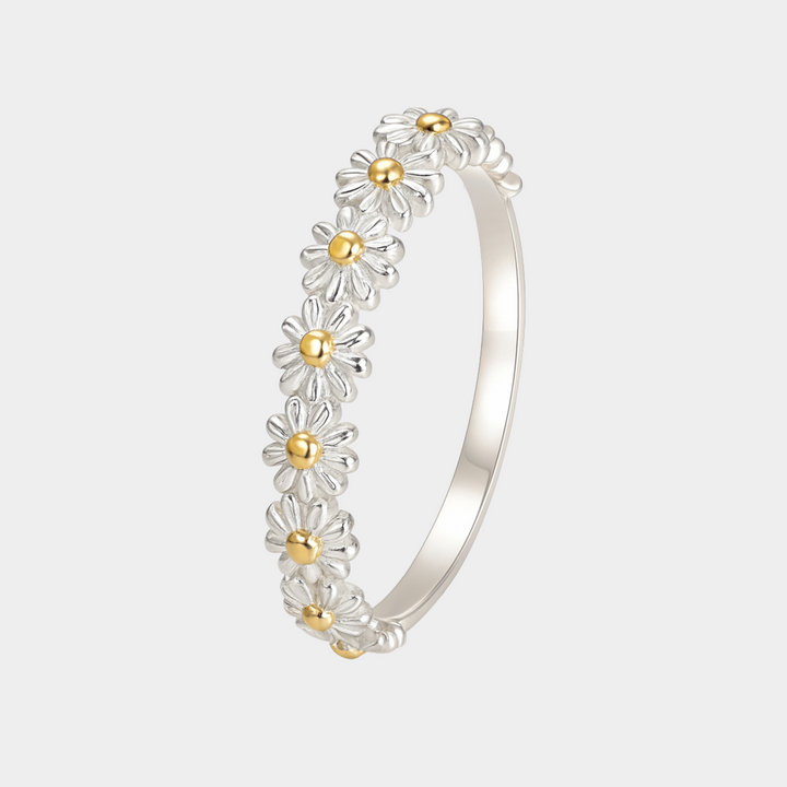Flora - Silver ring with flowers