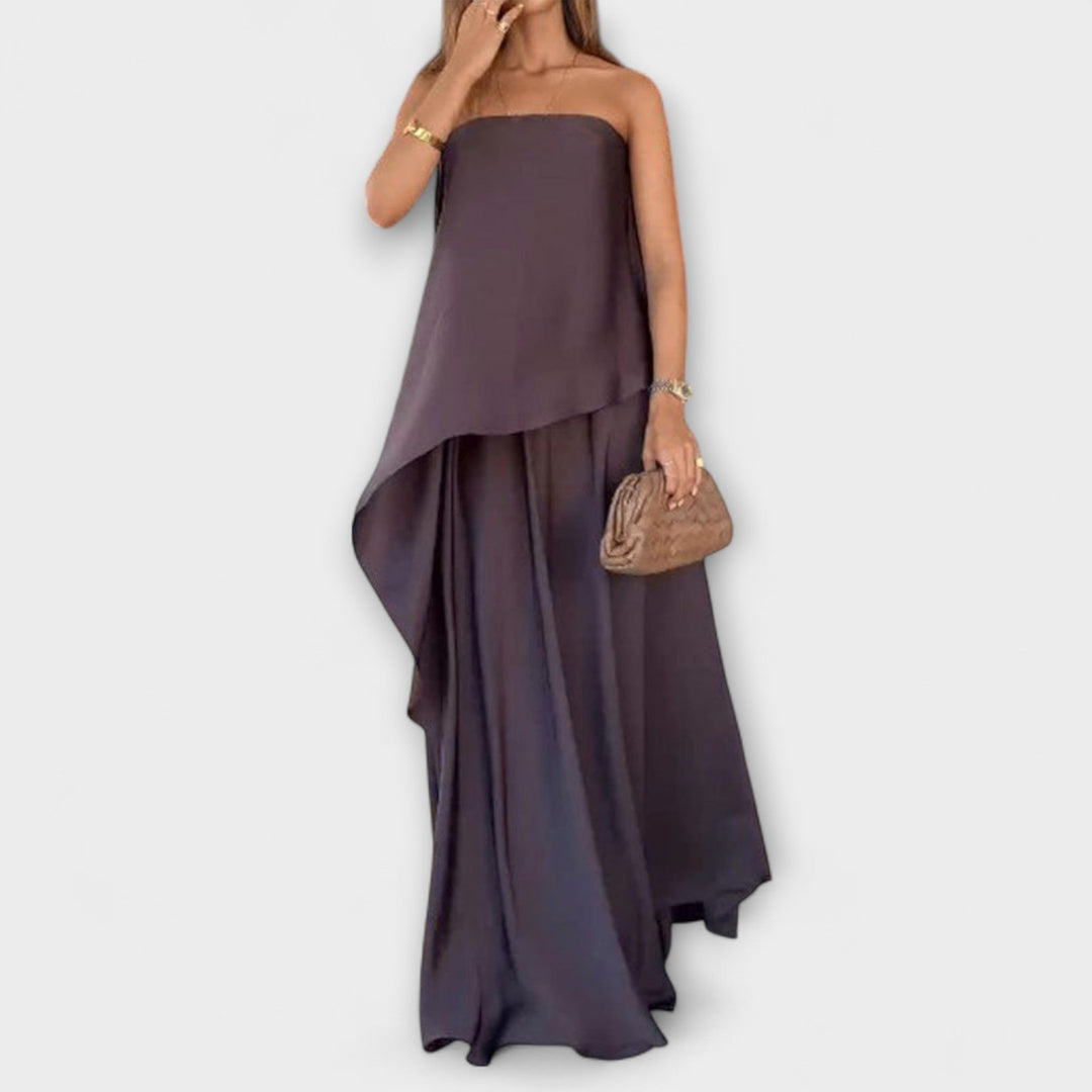Rikke – Elegant Strapless Top and Skirt
