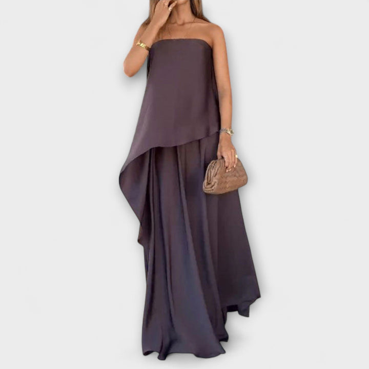 Rikke – Elegant Strapless Top and Skirt