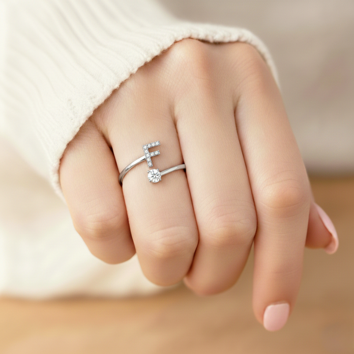 Camille - Adjustable ring with initials