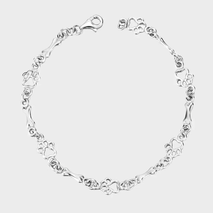 Bracelet "Eternal Bond" with paws and bones