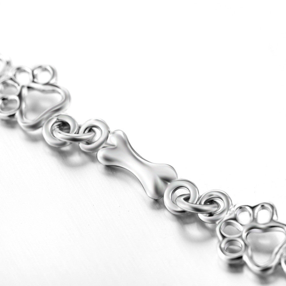 Bracelet "Eternal Bond" with paws and bones
