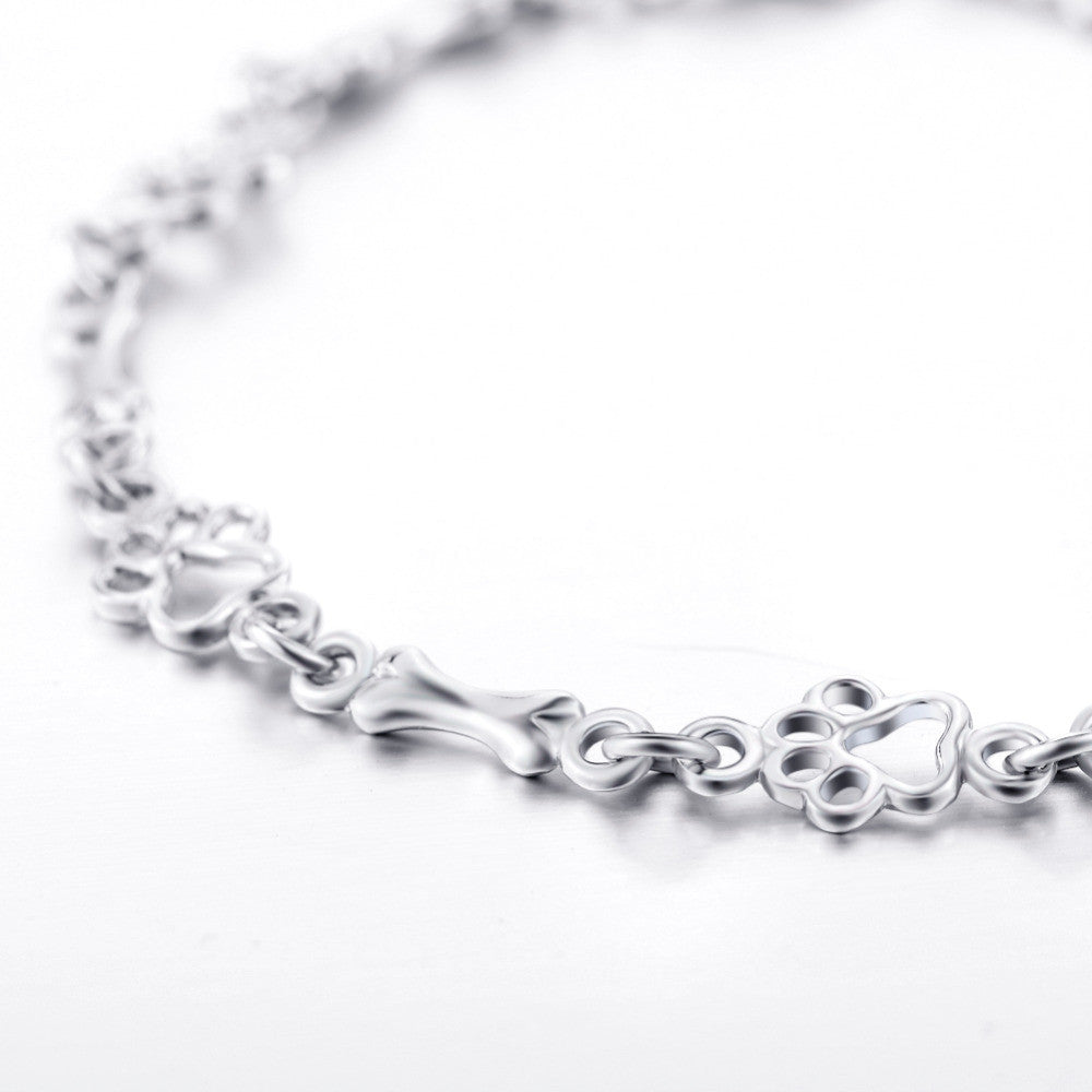 Bracelet "Eternal Bond" with paws and bones