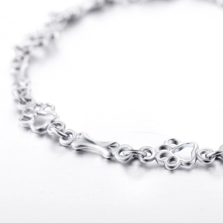 Bracelet "Eternal Bond" with paws and bones