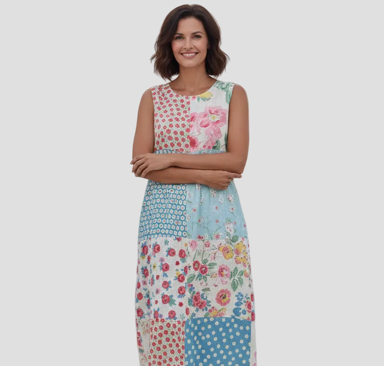 Róisín | Patterned Midi Dress