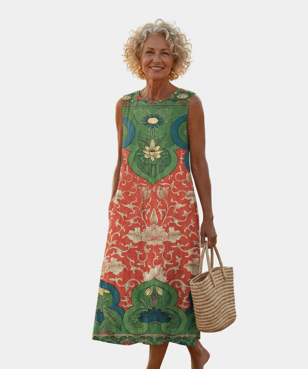 Cille | Boho Midi Dress