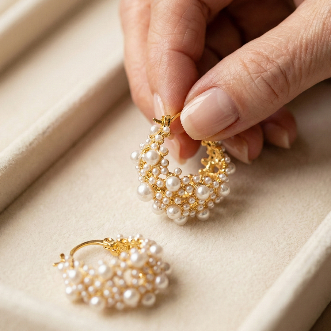 Aoife - Earrings with Pearls