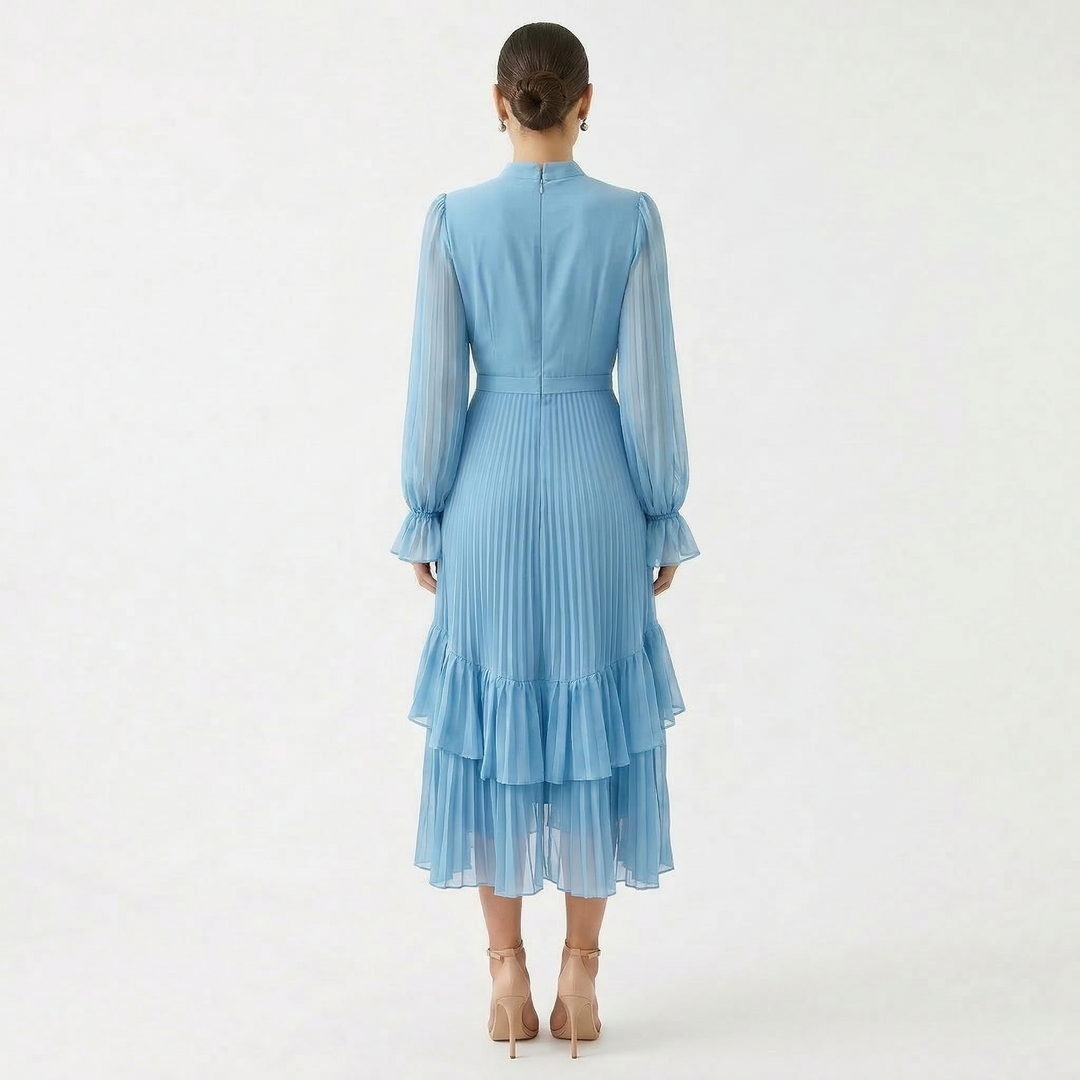 Róisín - Pleated Dress with Wide Sleeves
