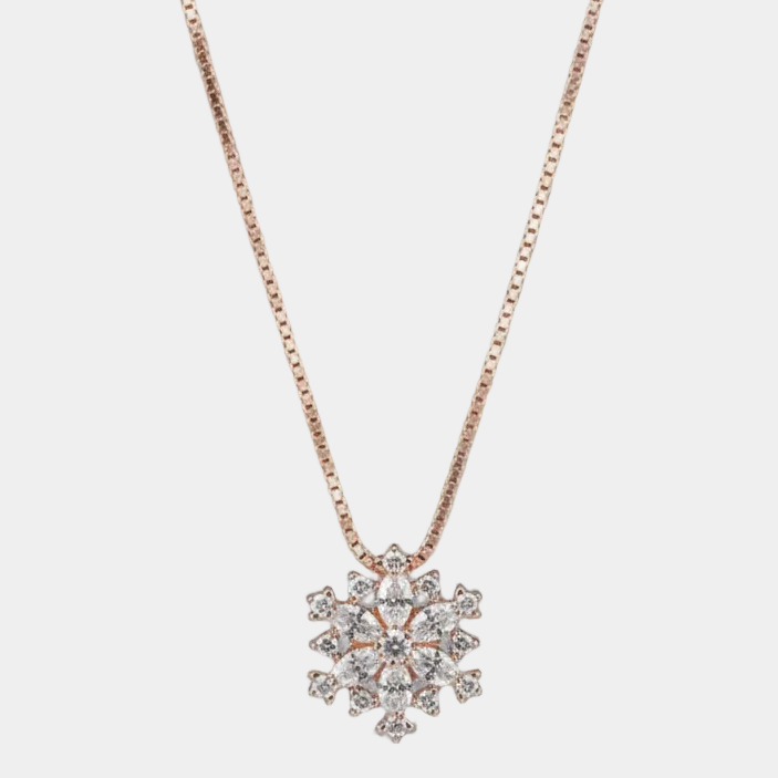 Saoirse - Necklace with Crystal Snowflake