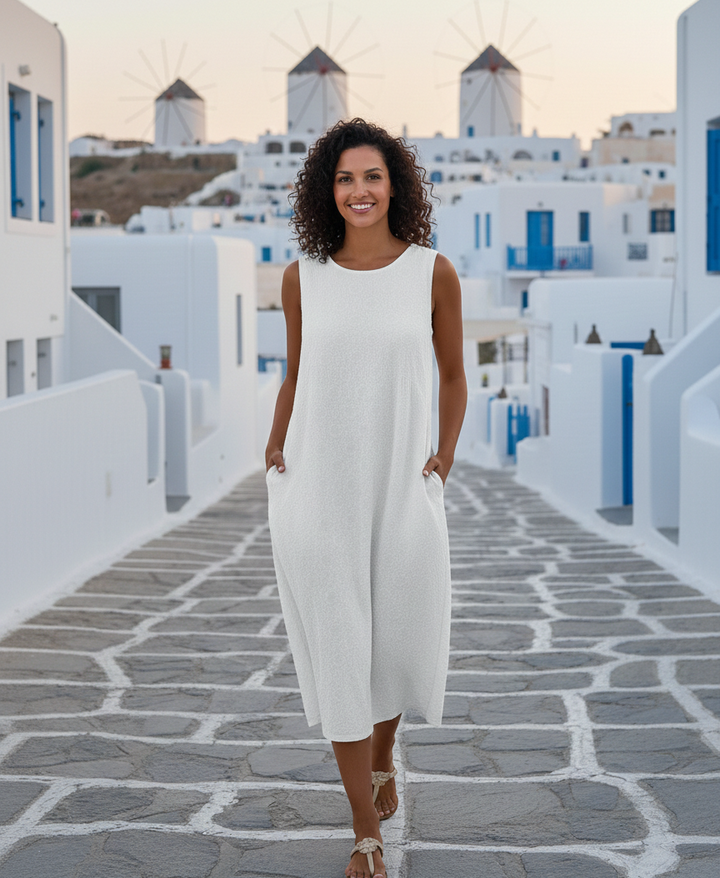 Doireann | Embroidered Midi Dress