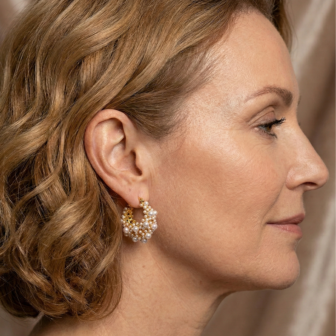 Aoife - Earrings with Pearls