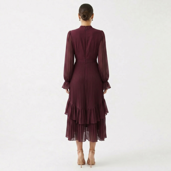 Róisín - Pleated Dress with Wide Sleeves