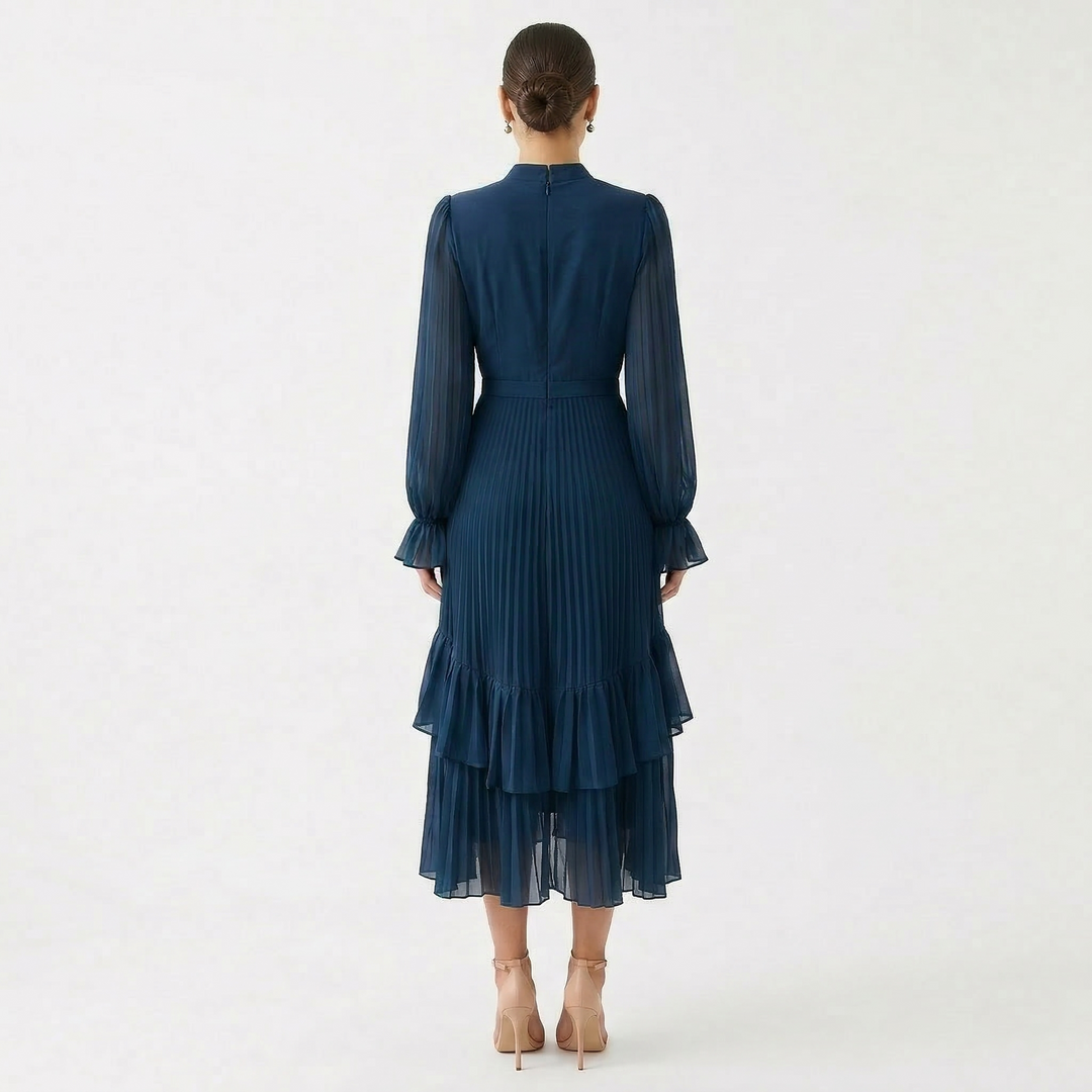 Róisín - Pleated Dress with Wide Sleeves