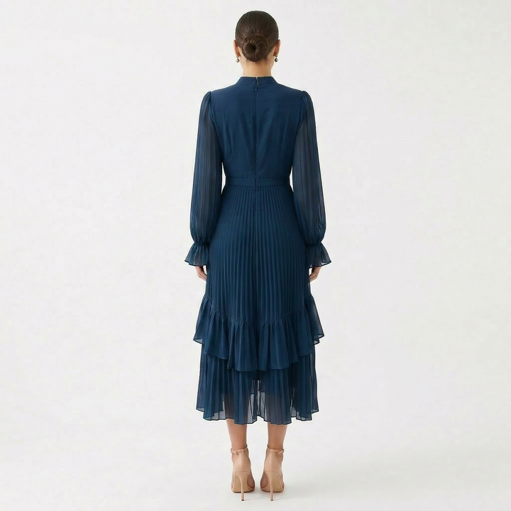 Róisín - Pleated Dress with Wide Sleeves
