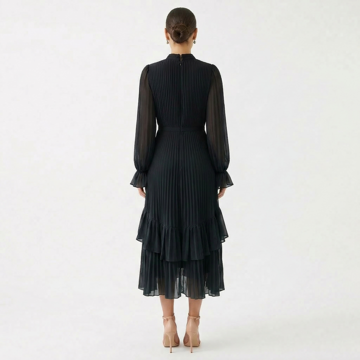 Róisín - Pleated Dress with Wide Sleeves