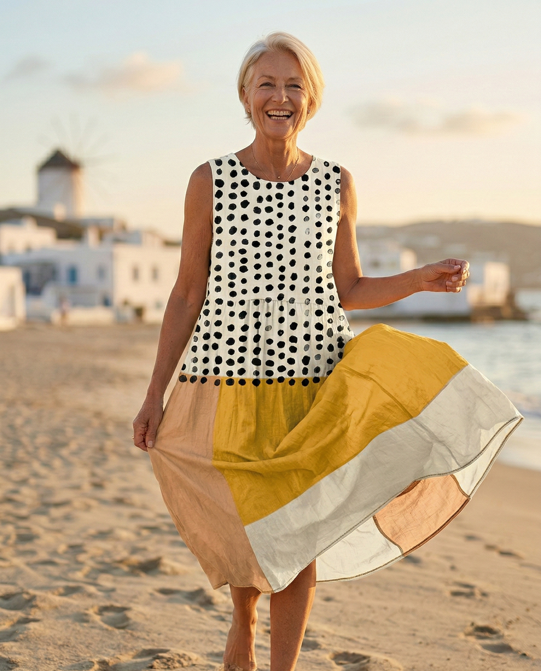 Effie | Colourful Midi Dress