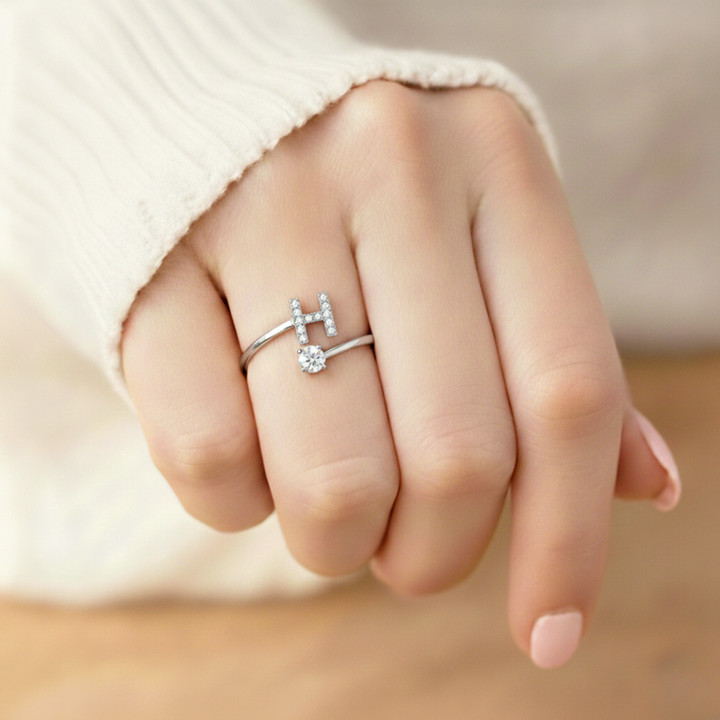 Camille - Adjustable ring with initials