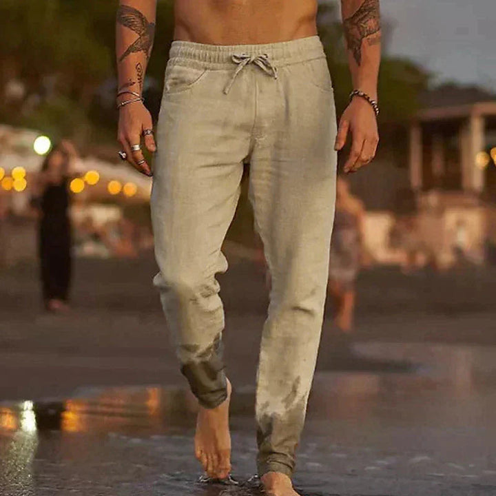 Seán - Wide Linen Trousers