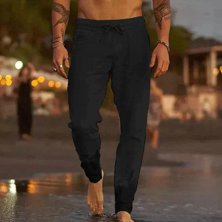 Seán - Wide Linen Trousers