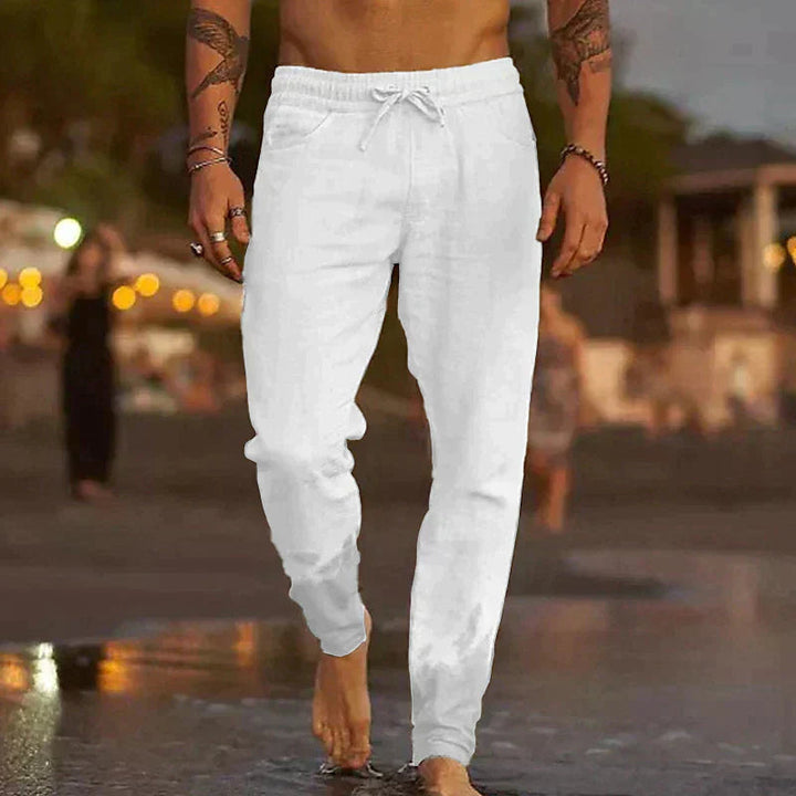 Seán - Wide Linen Trousers