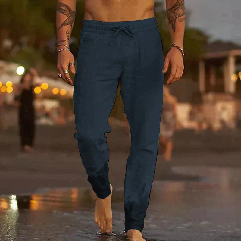 Seán - Wide Linen Trousers