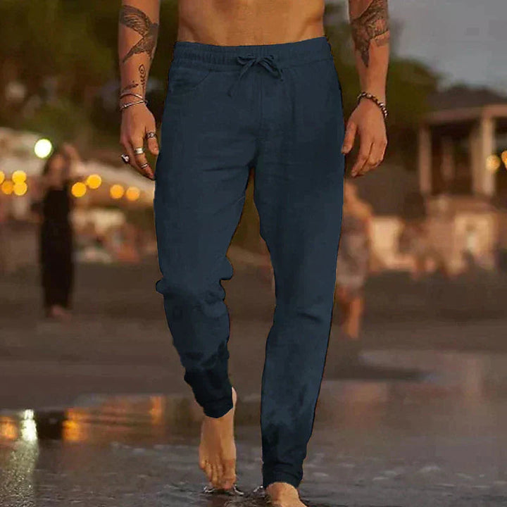 Seán - Wide Linen Trousers