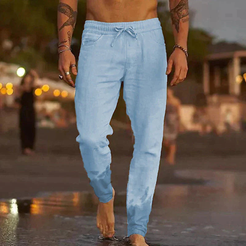 Seán - Wide Linen Trousers