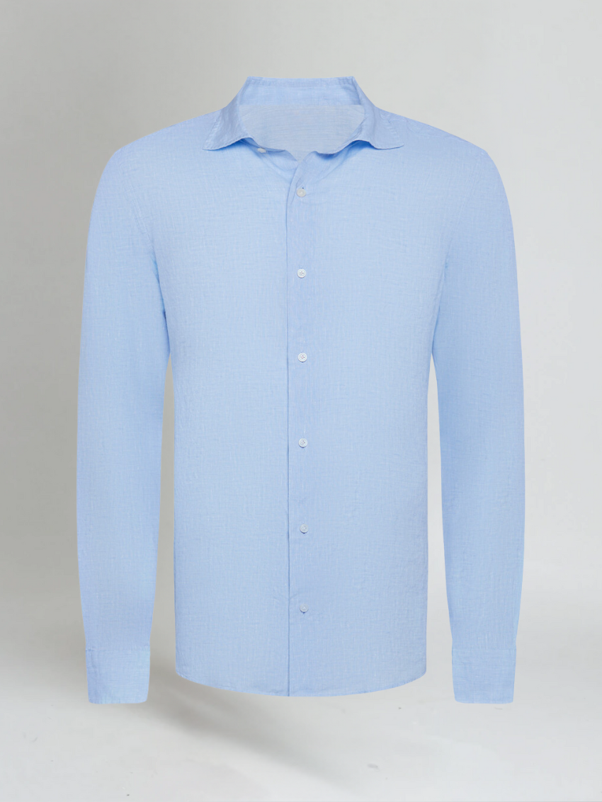 Essential linen shirt - Light blue