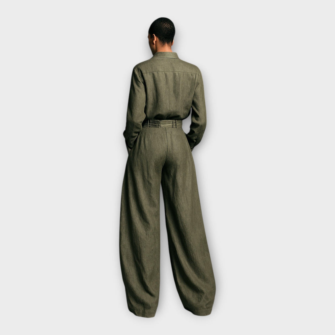 Shirt and Trousers with Effortless Elegance