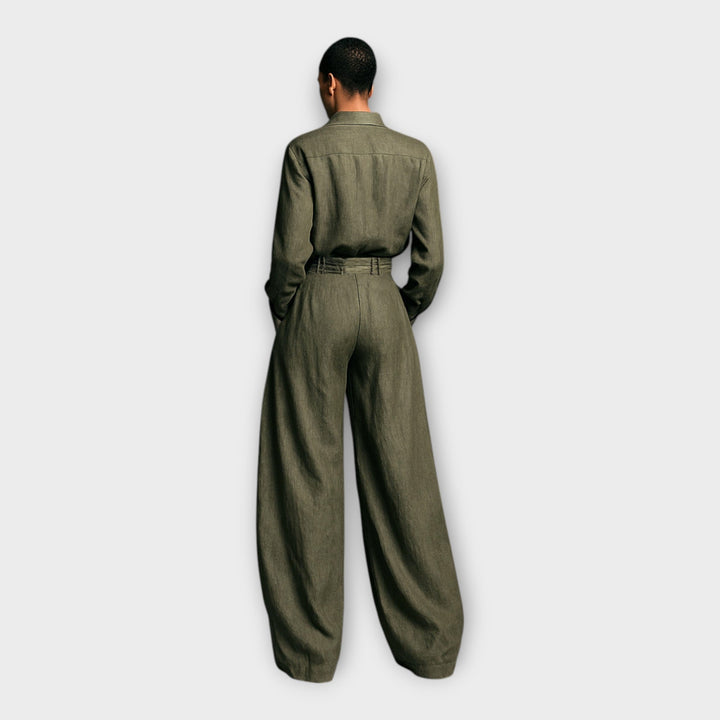 Shirt and Trousers with Effortless Elegance