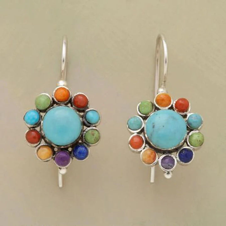 Elegant Colorful Turquoise Earrings
