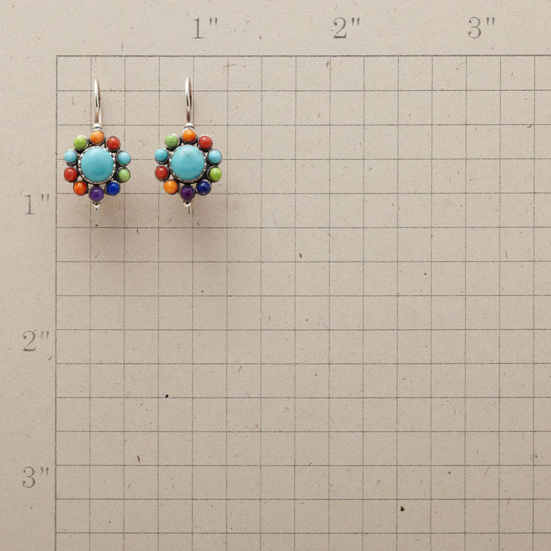 Elegant Colorful Turquoise Earrings